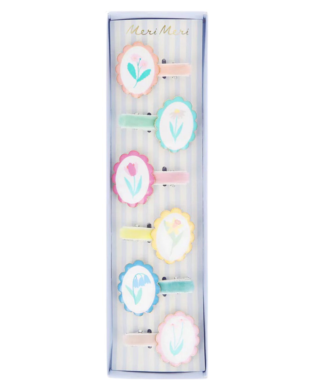 Flower Cameo Hair Clips