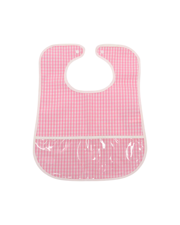 Gingham Pink Bib