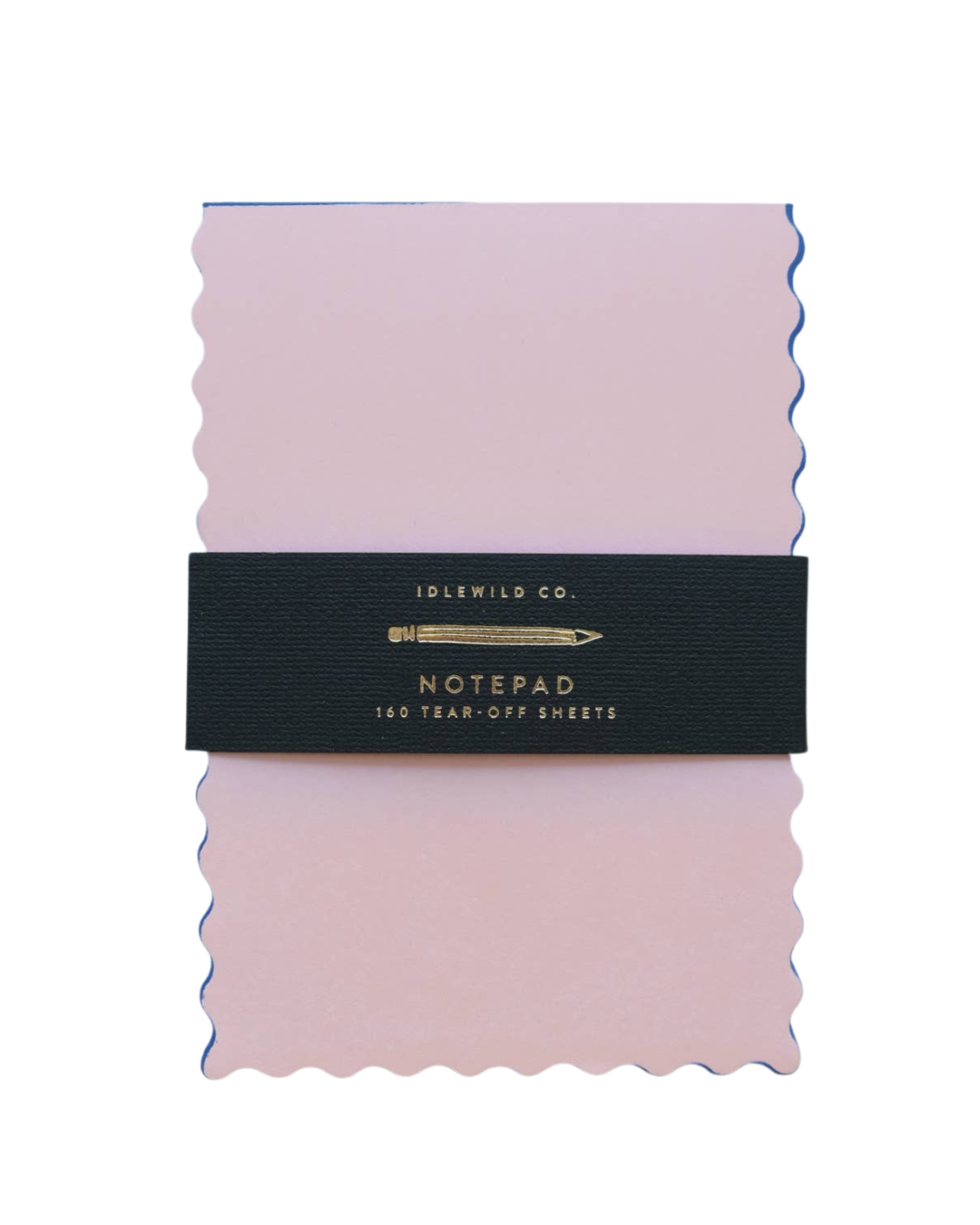 Peach + Indigo Edge Mini Wave Shaped Notepad