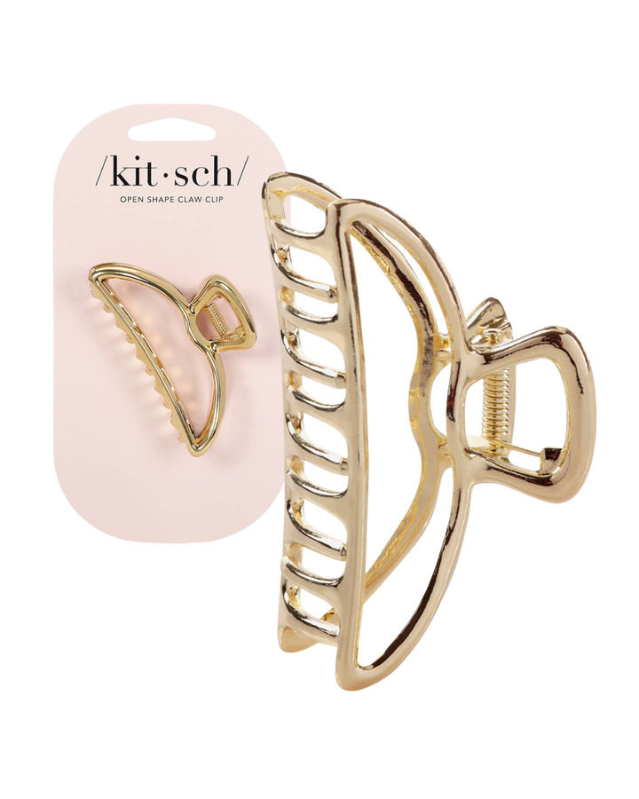 Gold Open Shape Claw Clip