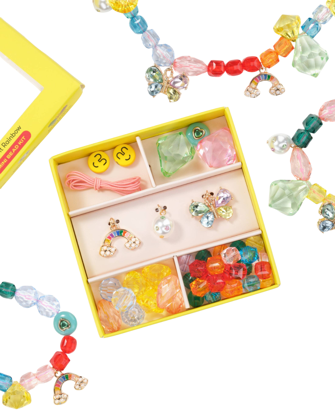 Rainbow Charm Theme Mini Bead Kit