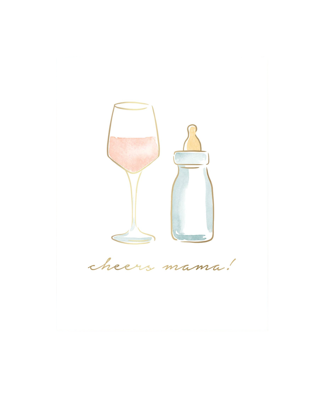 Cheers Mama Greeting Card