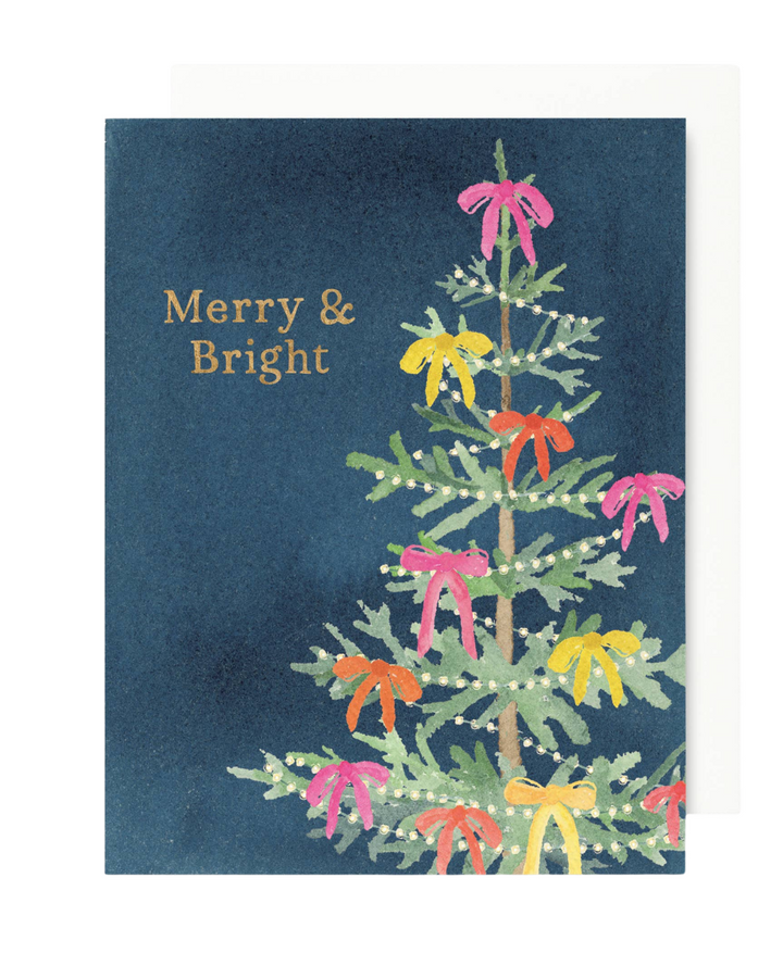 Whimsical Merry & Bright Holiday Card