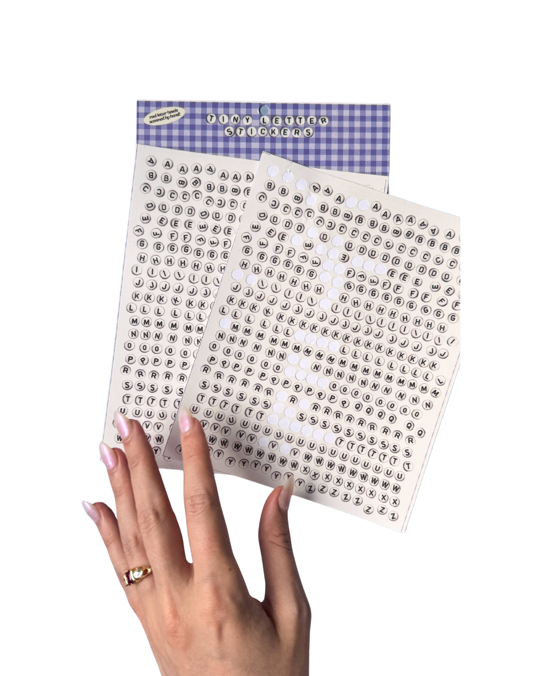 Bead Letter Stickers!