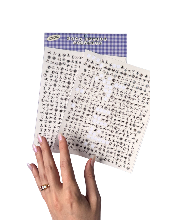 Bead Letter Stickers!