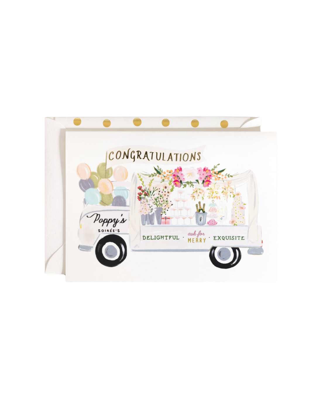 Party Truck Congratulations Greeting Card