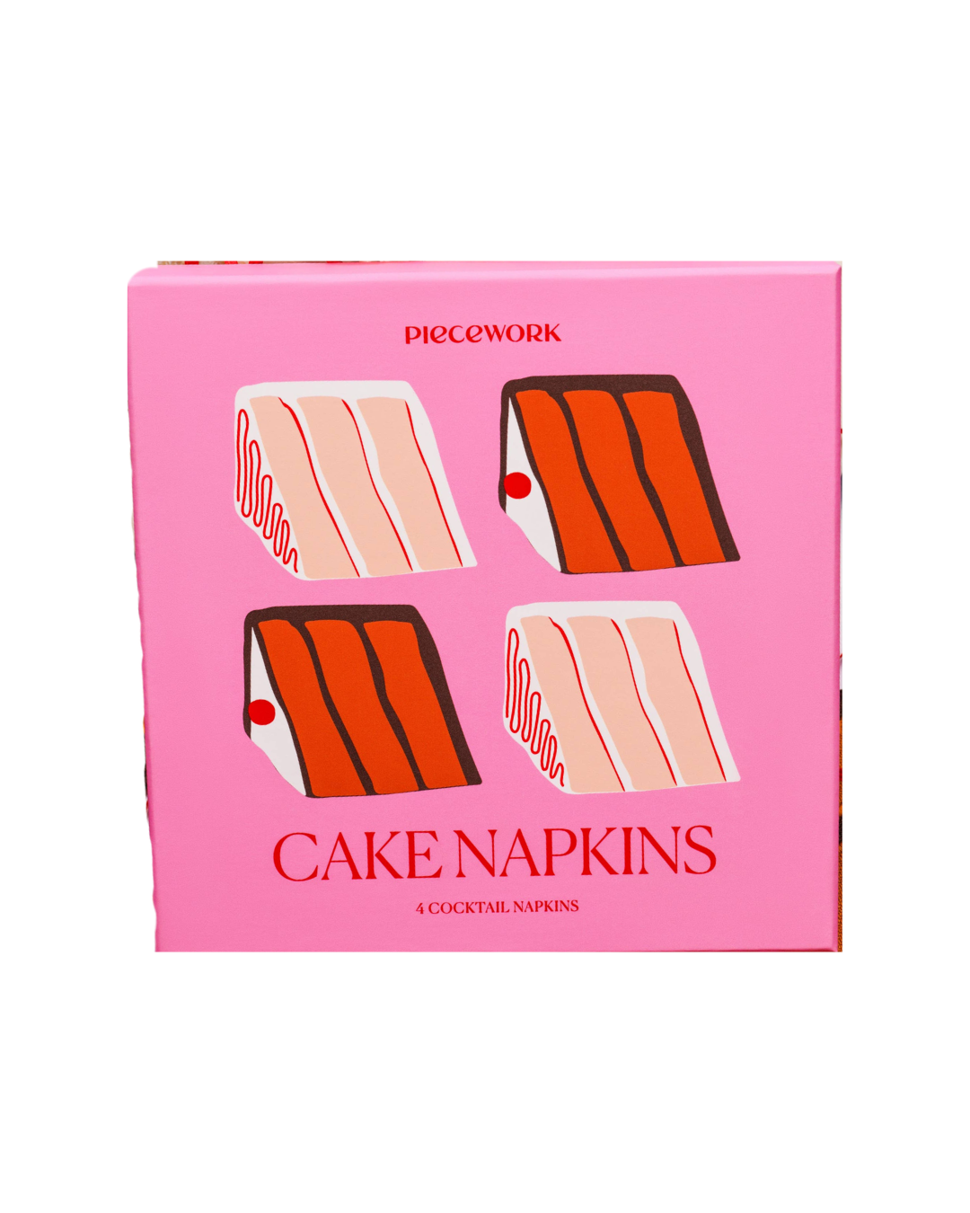 Cake Cocktail Napkins - Set Of 4