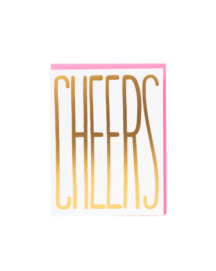 Gold Cheers Card