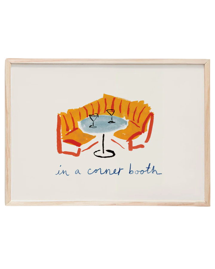 In a Corner Booth Print