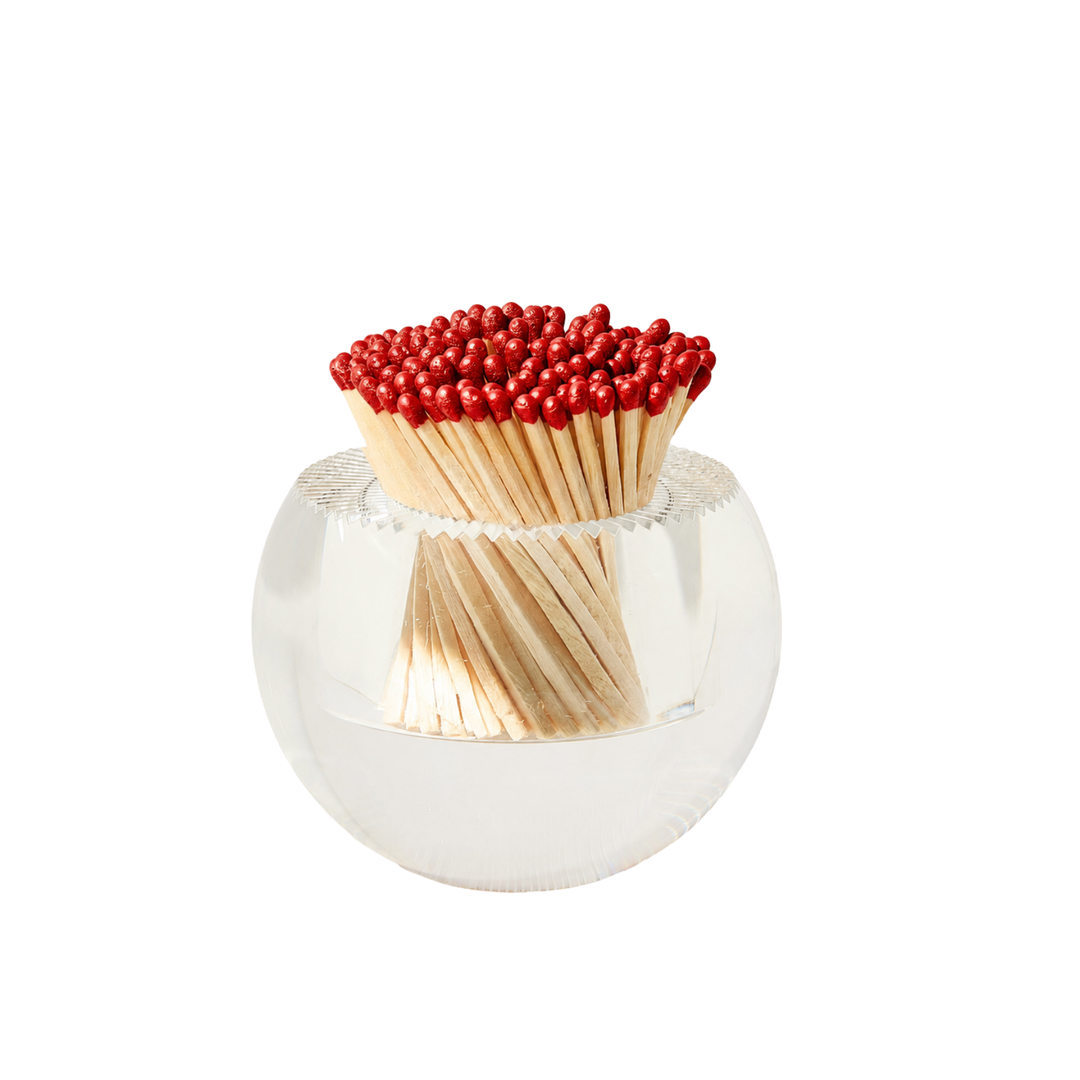 Round Match Striker- Metallic Red