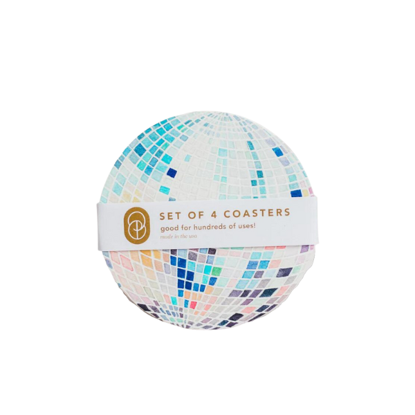 Discoball Coaster Super Absorbent 
