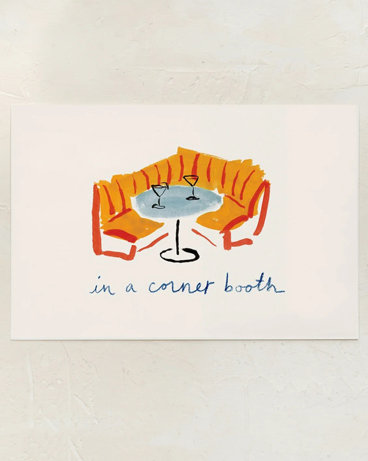 In a Corner Booth Print