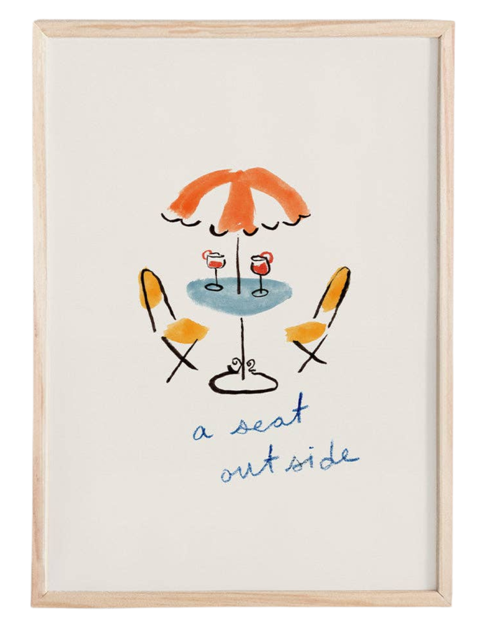 A Seat Outside Print
