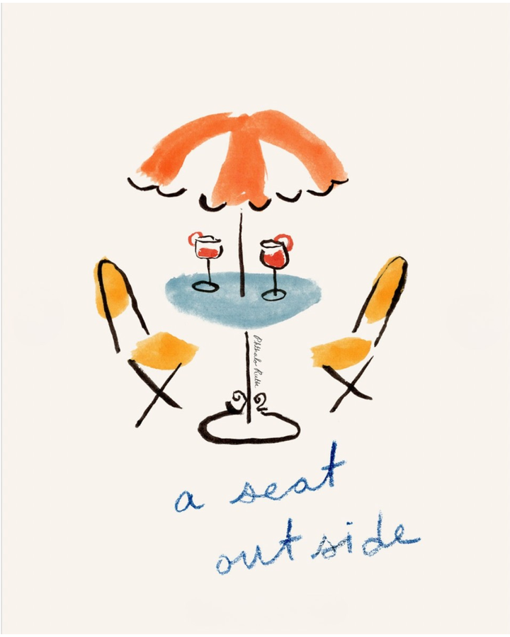 A Seat Outside Print