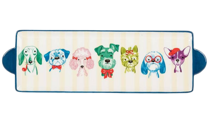 Fancy Dog Head Long Tray