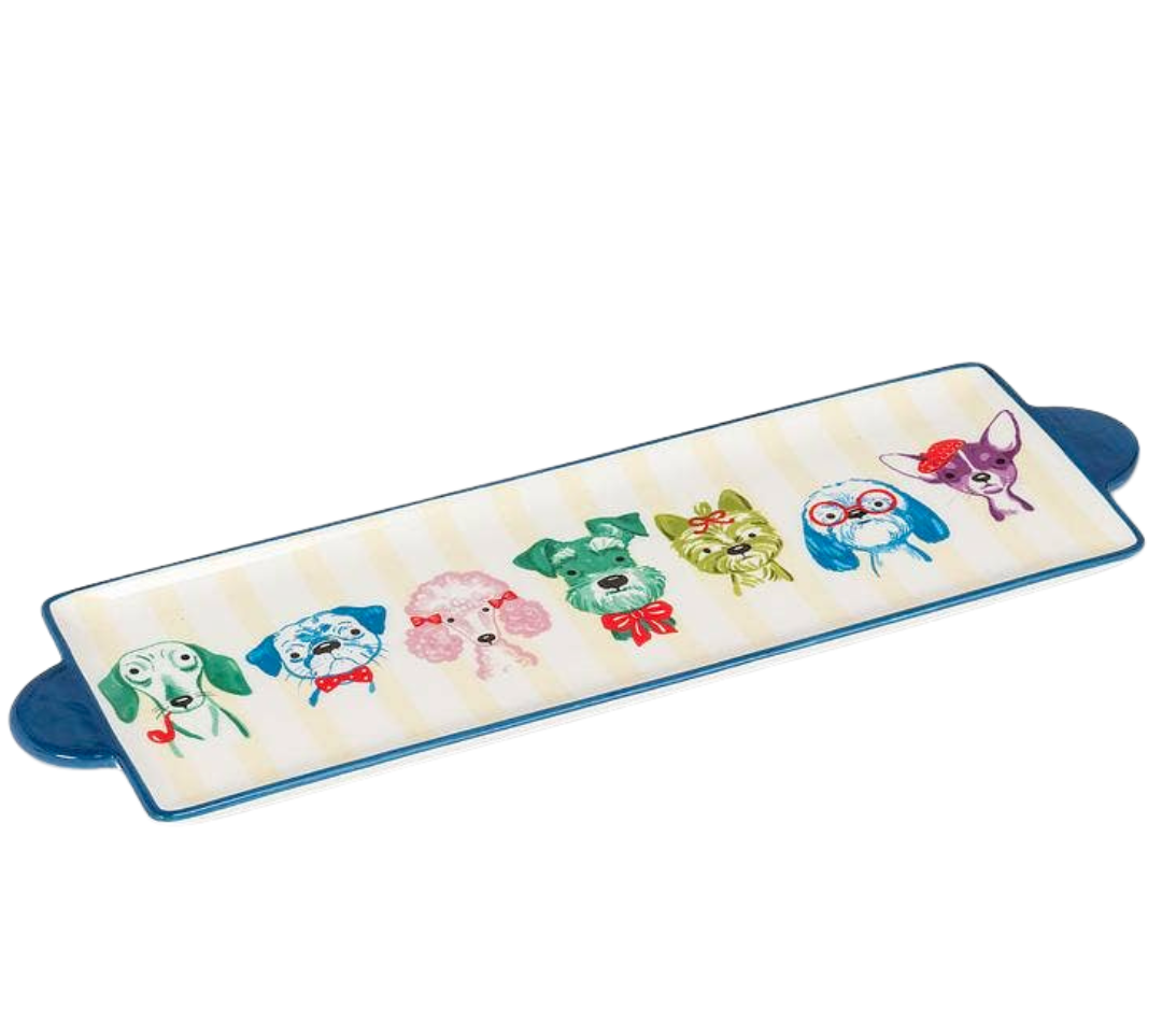 Fancy Dog Head Long Tray