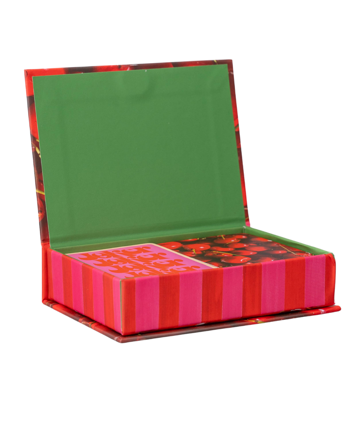 Playing Card Set- Cherry Stripe
