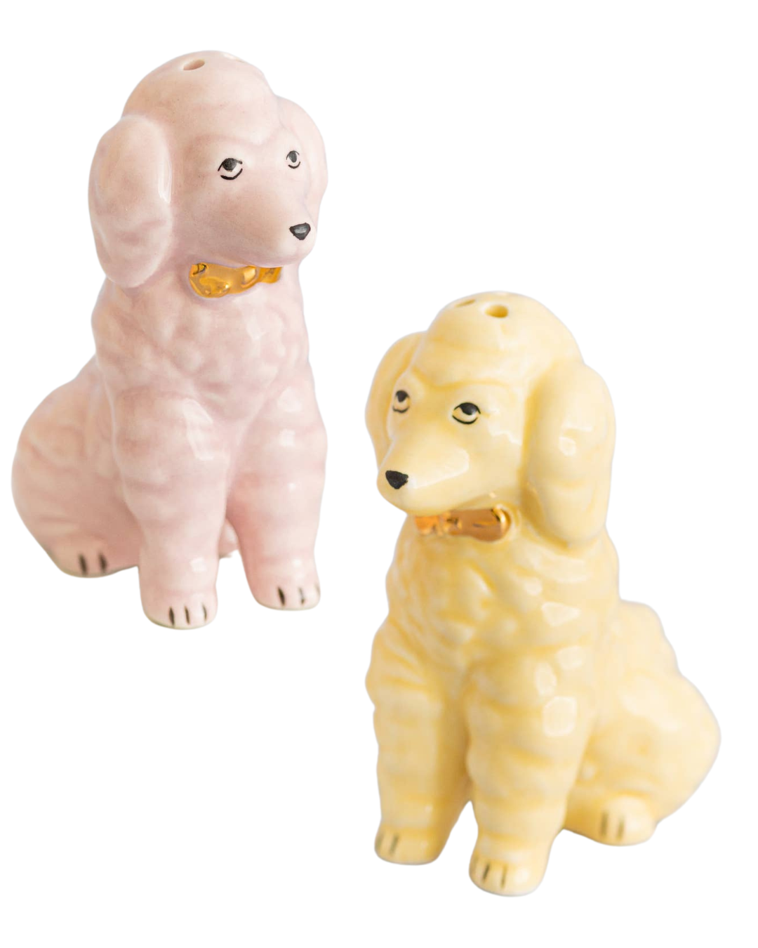 Pastel Poodle Salt & Pepper Shakers