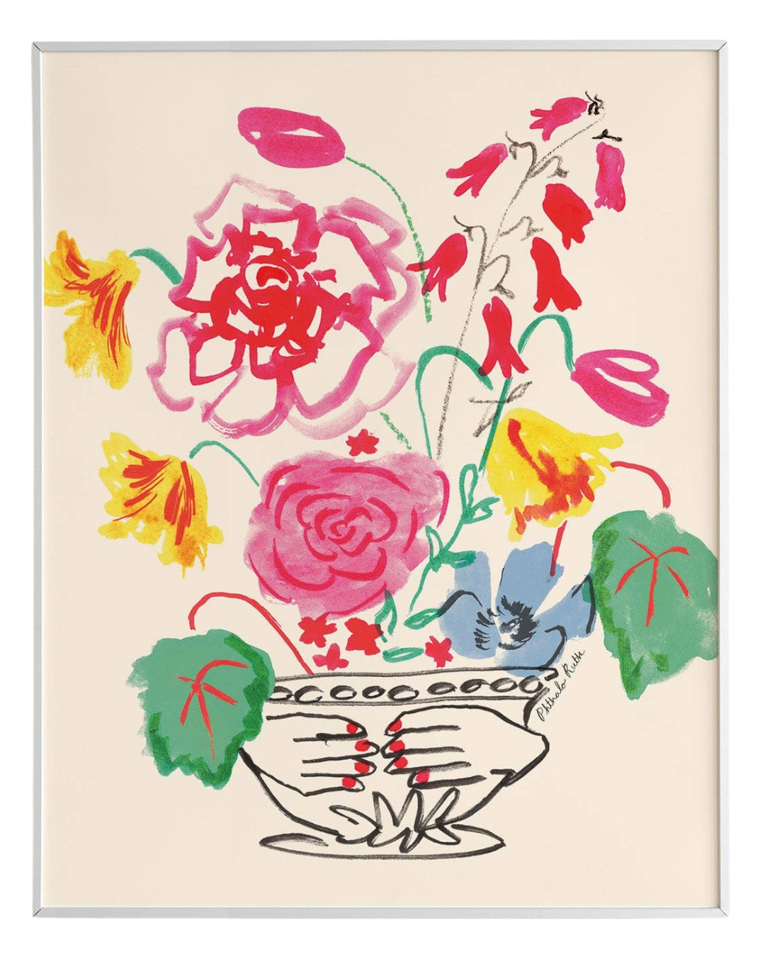 Blooming Hands Art Print