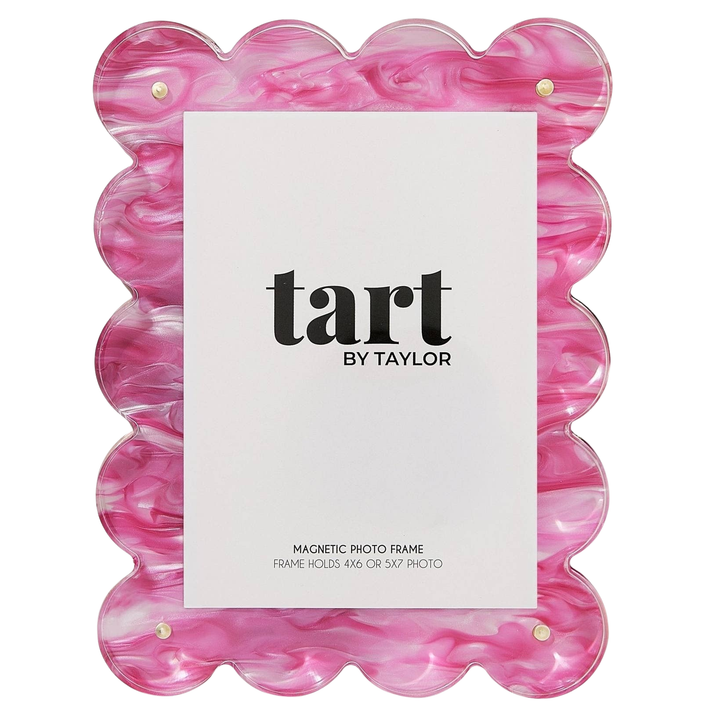 Pink Marbled Acrylic Picture Frame