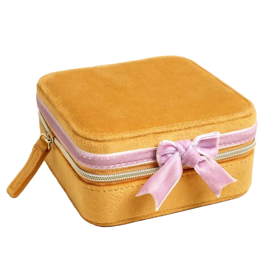 Velvet Bow Jewelry Case
