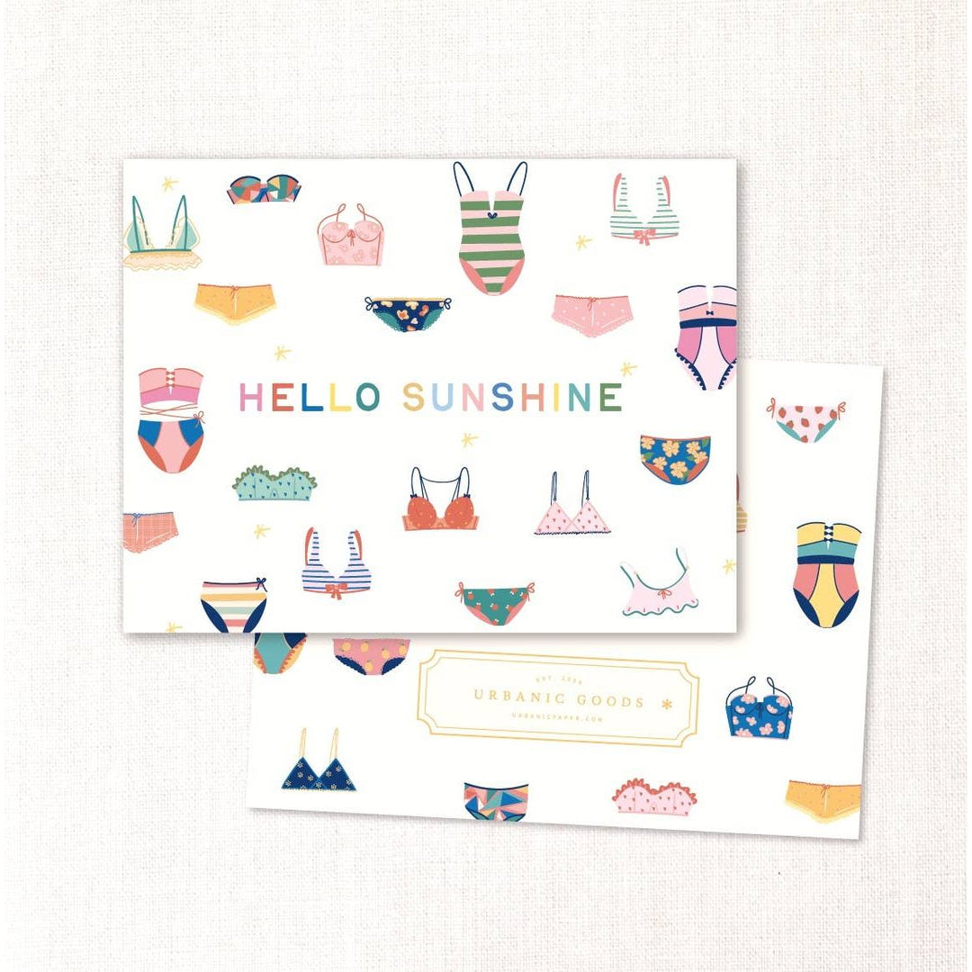 Birthday Babe Swim Card