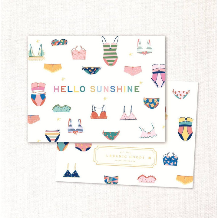 Birthday Babe Swim Card