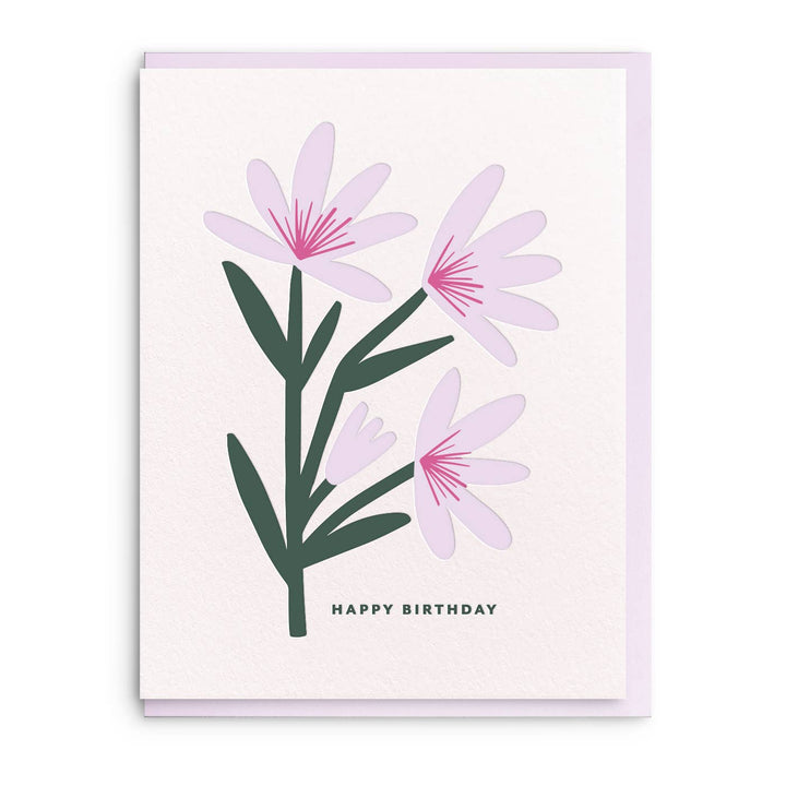 Birthday Flower  Birthday Greeting Card