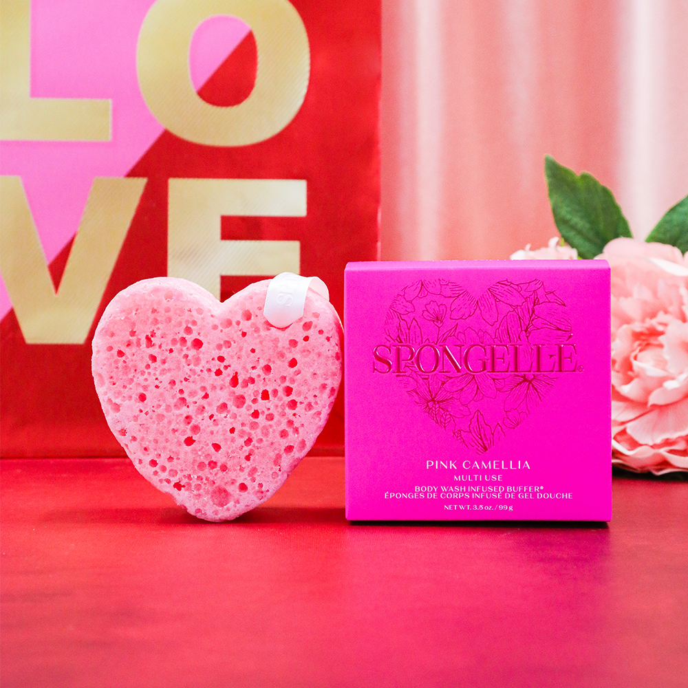 Pink Camellia Heart Buffer 
