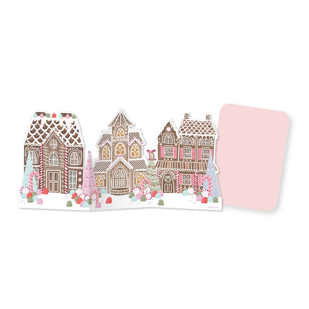 Gingerbread Village Christmas Card