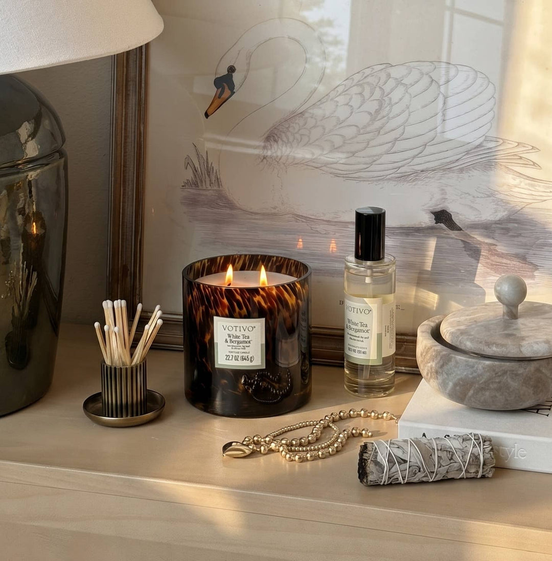 White Tea & Bergamot Tortoise Candle