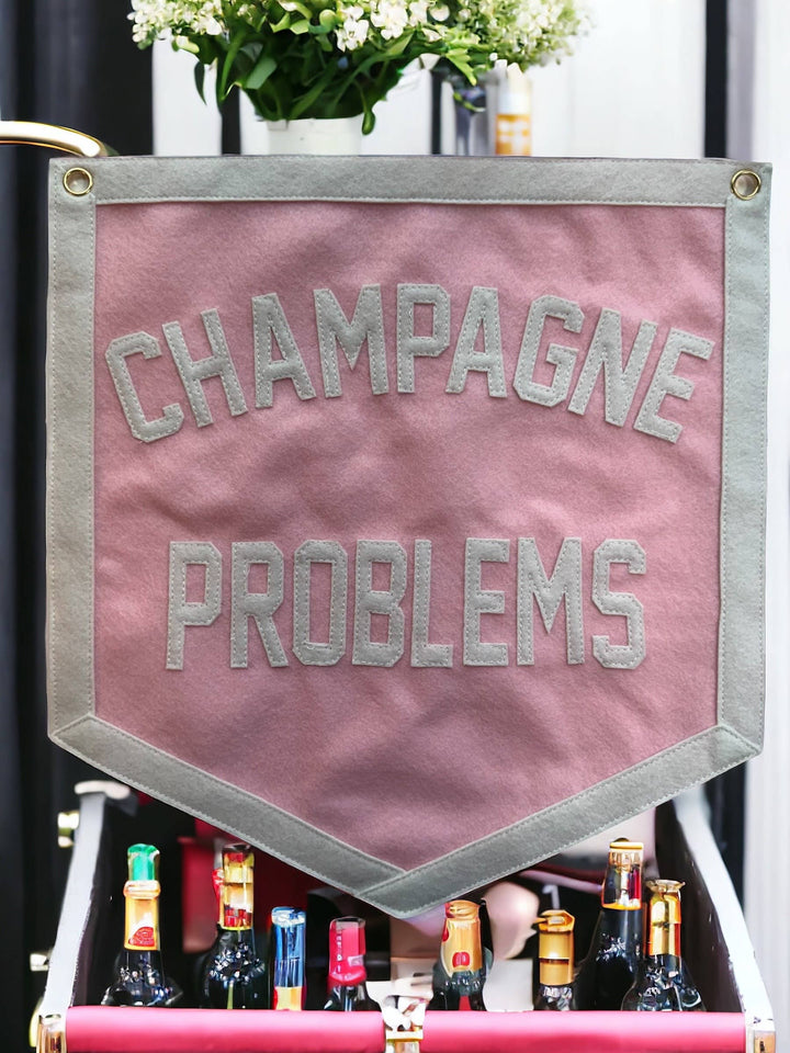 Champagne Problems Wall Pennant