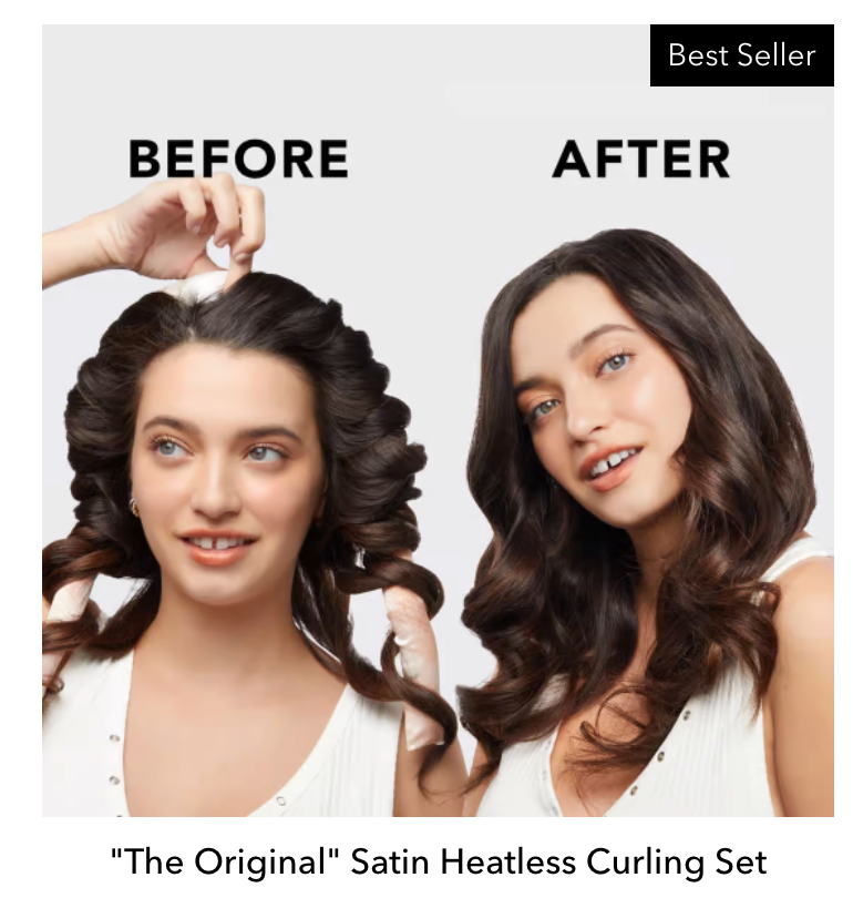 Tie Dye Satin Heatless Curling Set