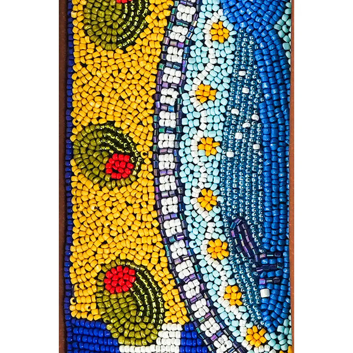Mediterranean Sardine Hand-Beaded Shoulder Bag