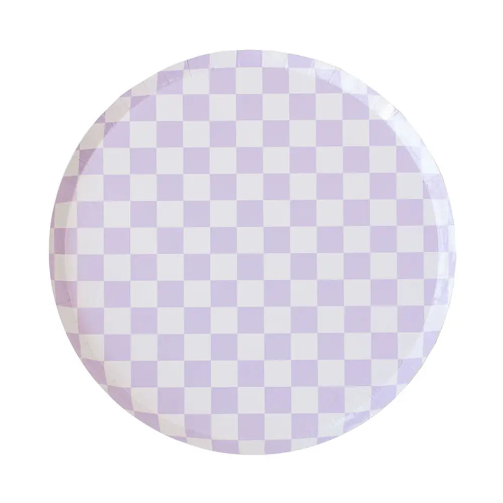 Check It! Purple Posse Dinner Plates