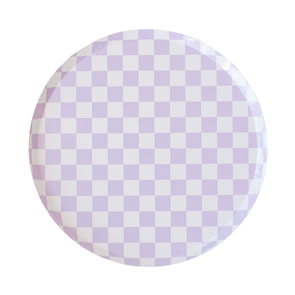 Out of the Blue Checkered Dessert Plates