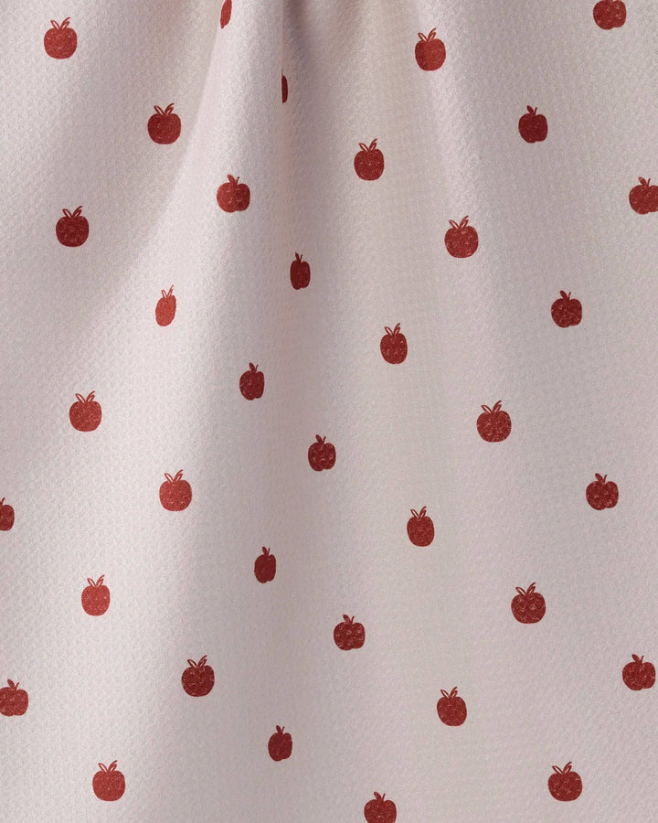Dotty Apple Tea Towel: Off White