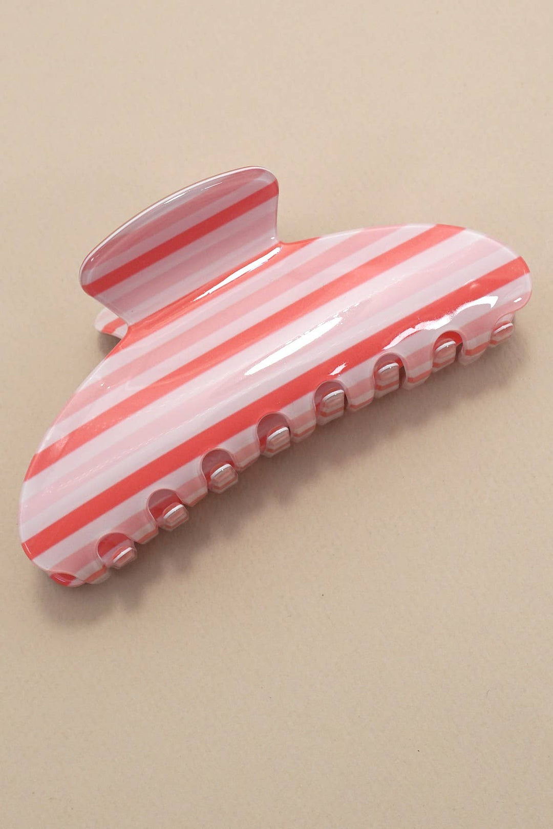 Pink Striped Clip