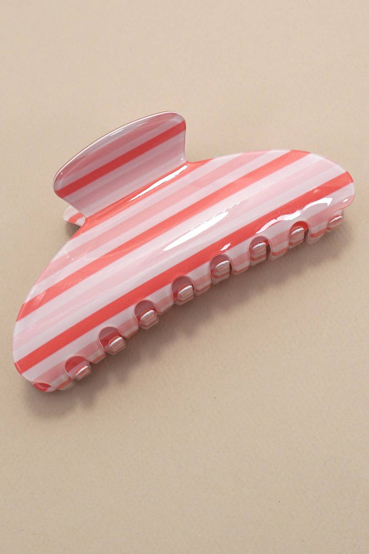 Pink Striped Clip