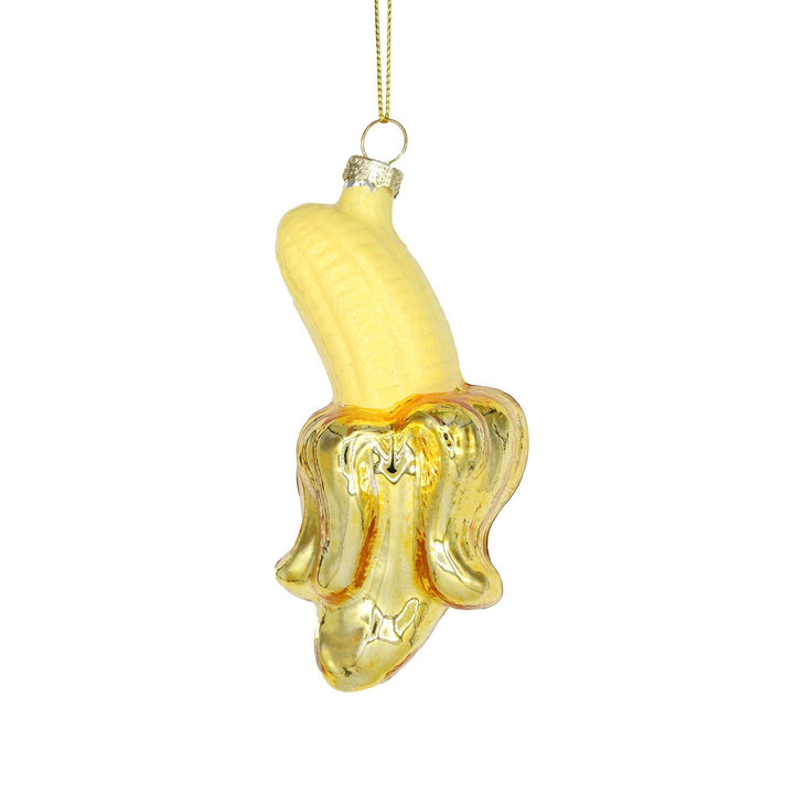 Banana Glass Holiday Ornament