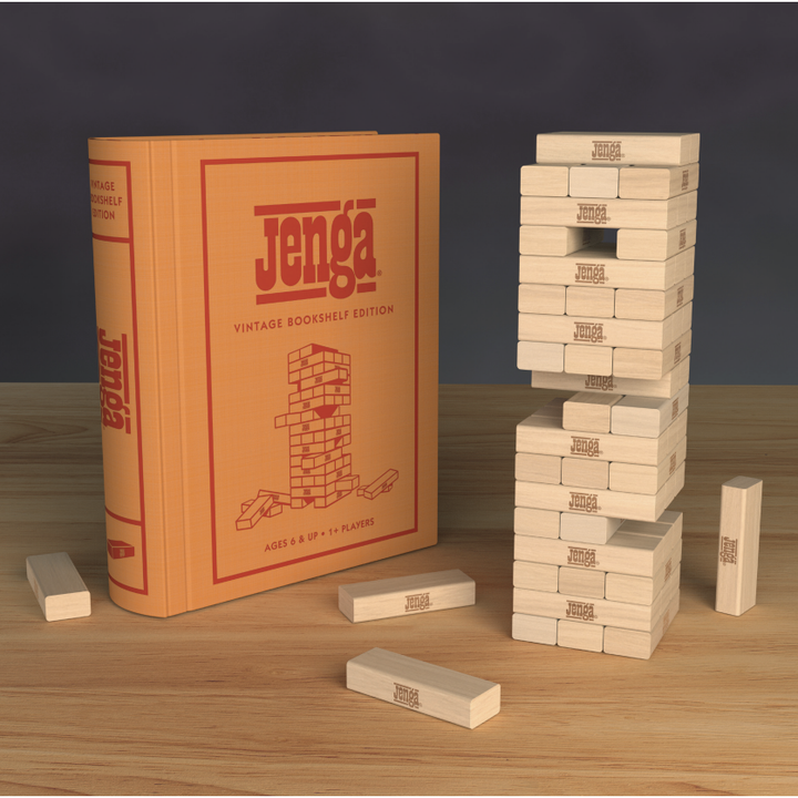 Jenga Vintage Bookshelf Edition
