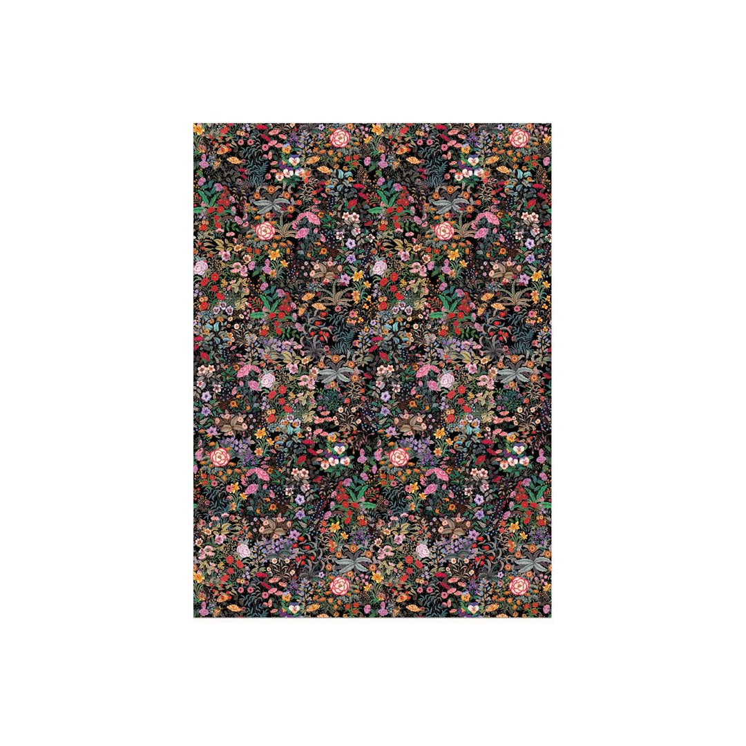 Meadow Black Wrapping Paper