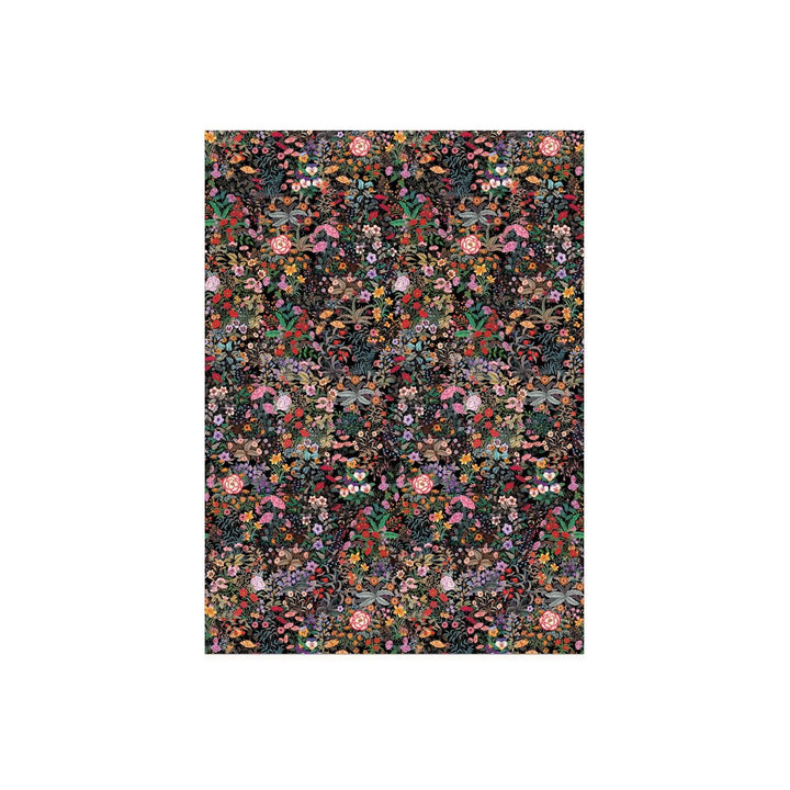Meadow Black Wrapping Paper