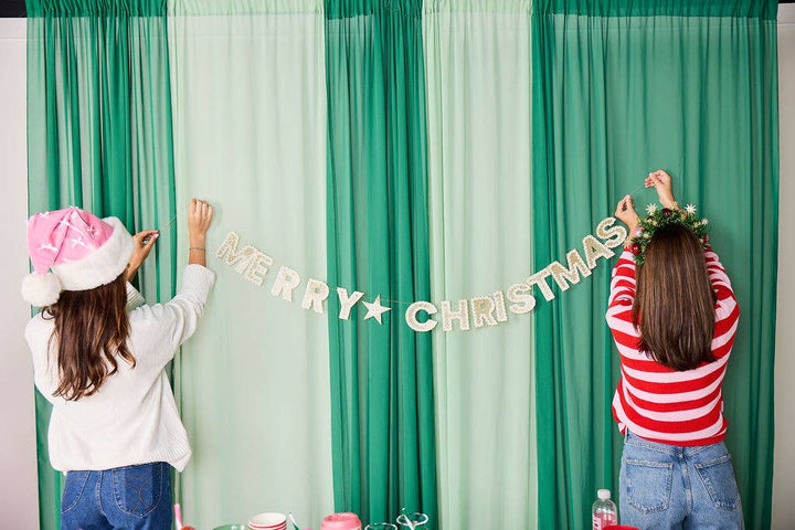 Merry & Bright Reuseable Banner