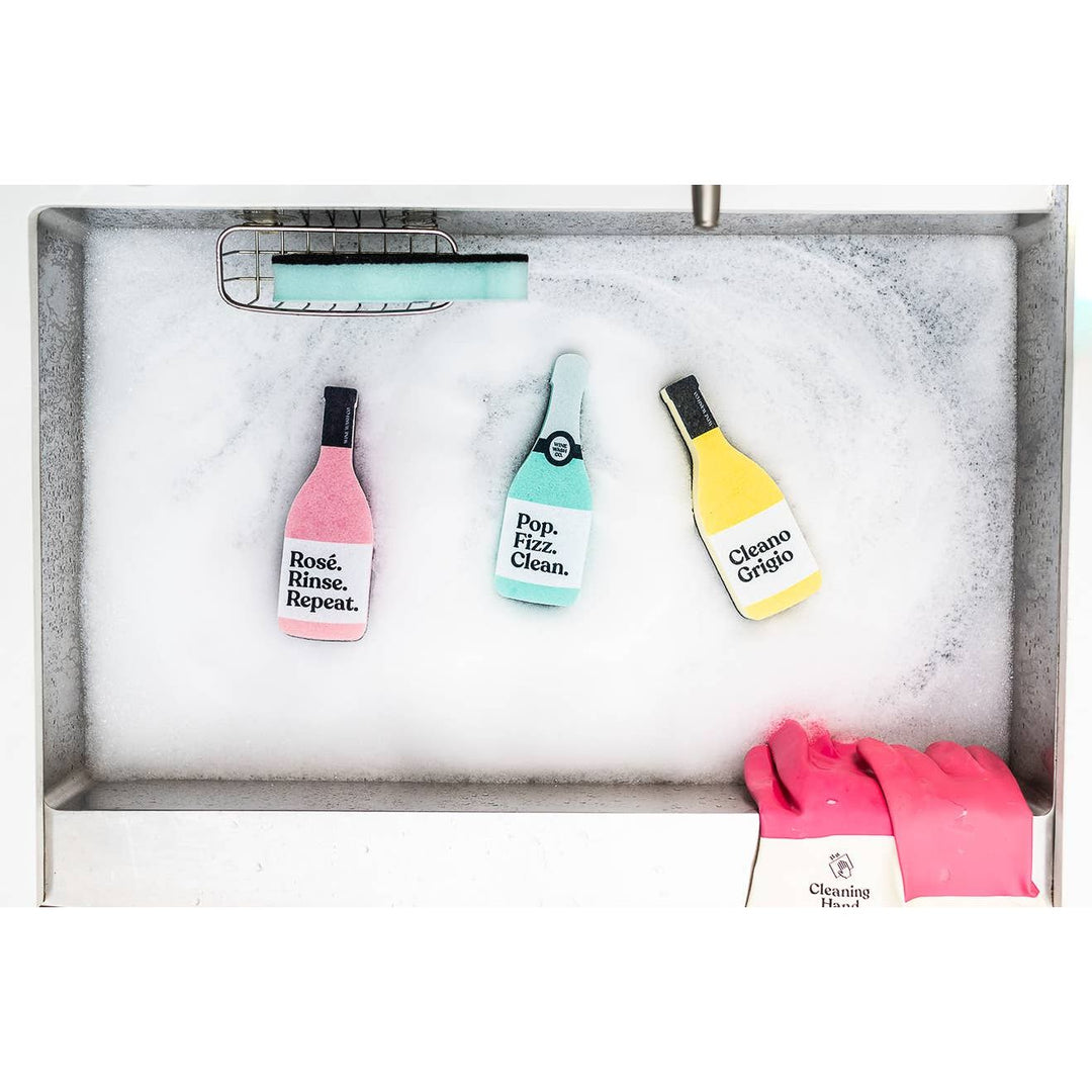 Scrubbly™ Kitchen Sponge: Rosé Rinse Repeat