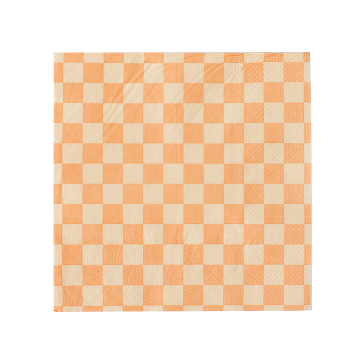 Cherry Crush Checkered Cocktail Napkins