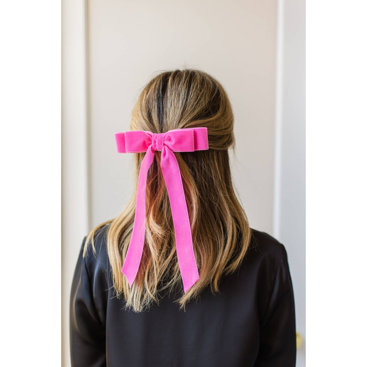 Long Bow Barrette: Red