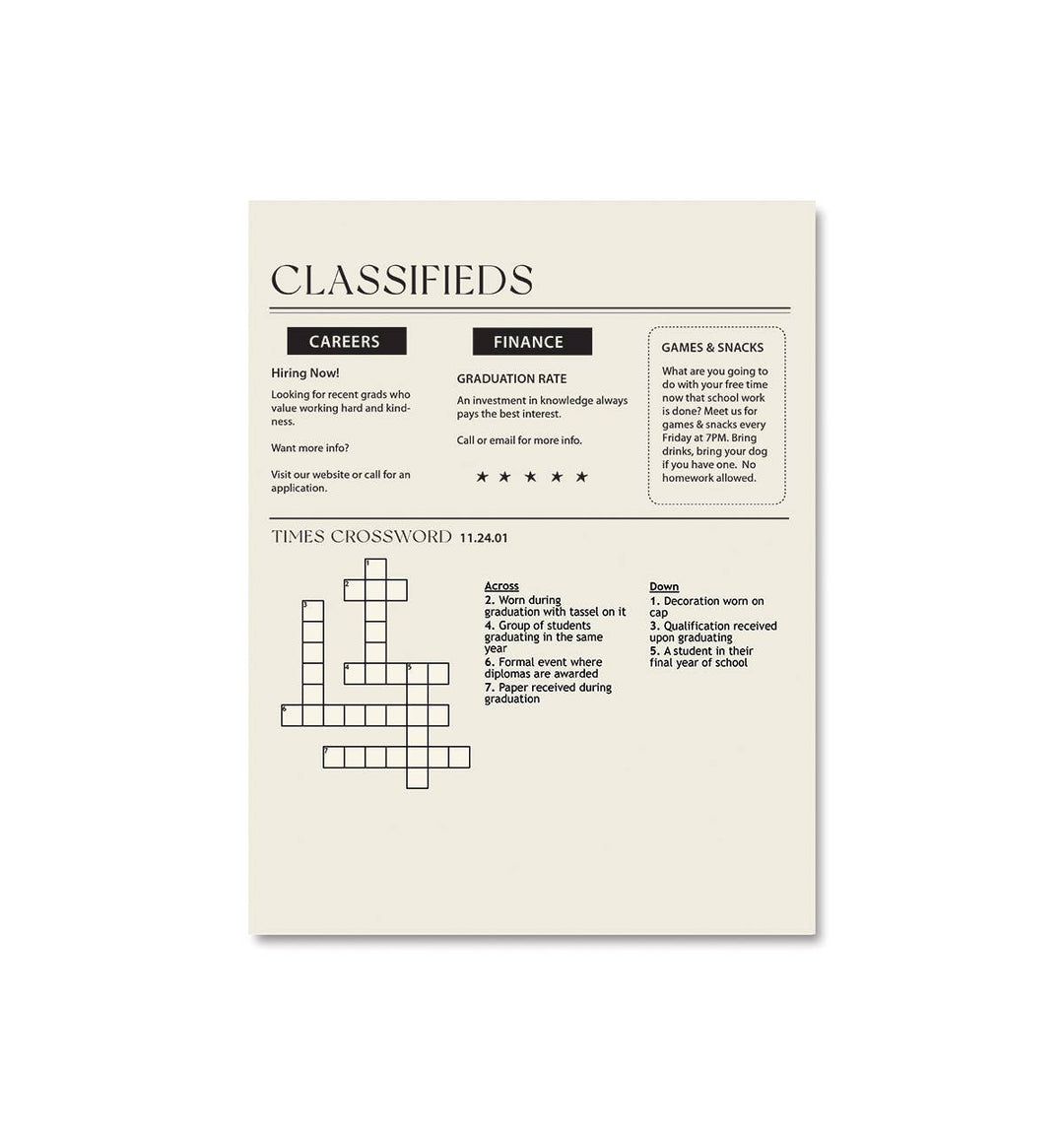 Graduation Times Greeting Card