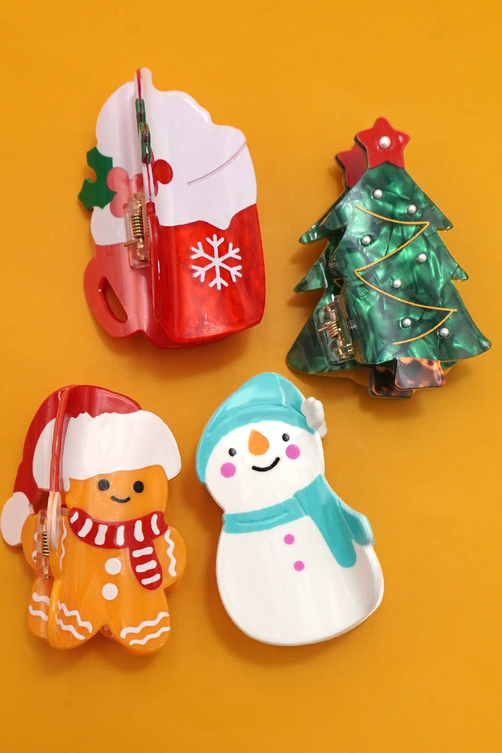 Christmas Tree Claw Clip