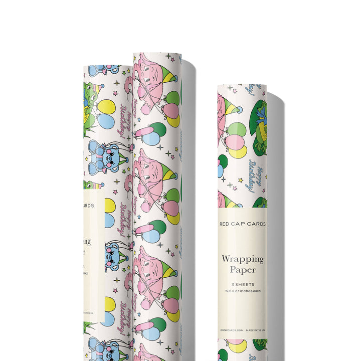 Birthday Animals Wrapping Paper